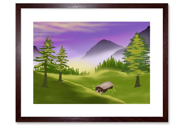Digital Art Painting Landscape Nature Drawing
